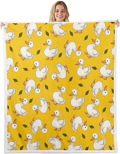 Vista 14 de Manfei Cute Dogs Throw Blanket Yellow Sunflower Fuzzy Blanket for Kids Boys Girls Room Decor, Retro Music Theme Blanket for Bed Couch Sofa, Soft and