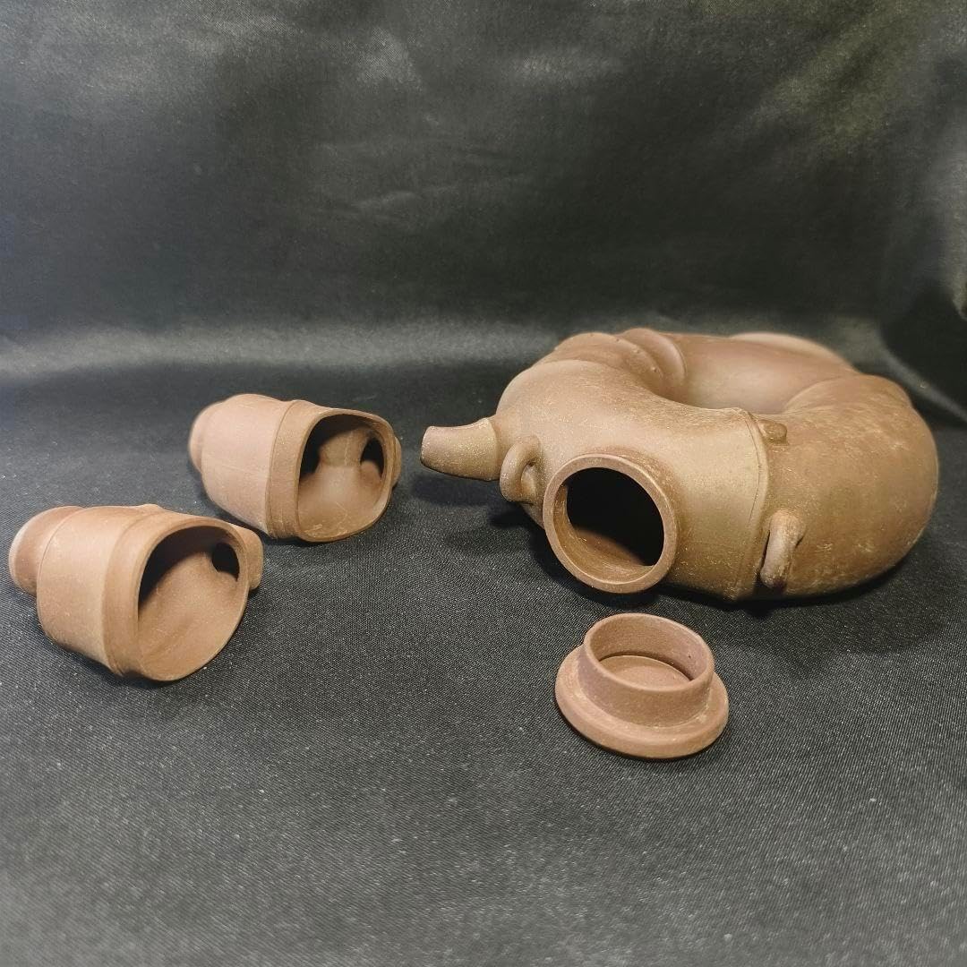 宜興紫砂茶壺 竹紋壺竹紋盃 骨董 手作り陶芸品 中国茶器 置物 未使用美品 蔵出 宜興紫砂茶壺 竹紋壺竹紋盃 骨董 陶芸品 中国茶器 置物 蔵出