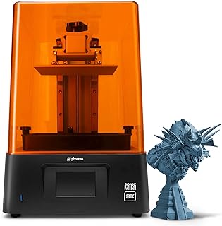 phrozen Sonic Mini 8K LCD Resin 3D Printer, Highest Resolution of 22 µm and 1152 ppi, 7.1'' Mono LCD Screen, Prints Beyond Handcrafted Models, L16.5 x W7.2 x H18 cm Printing Volume
