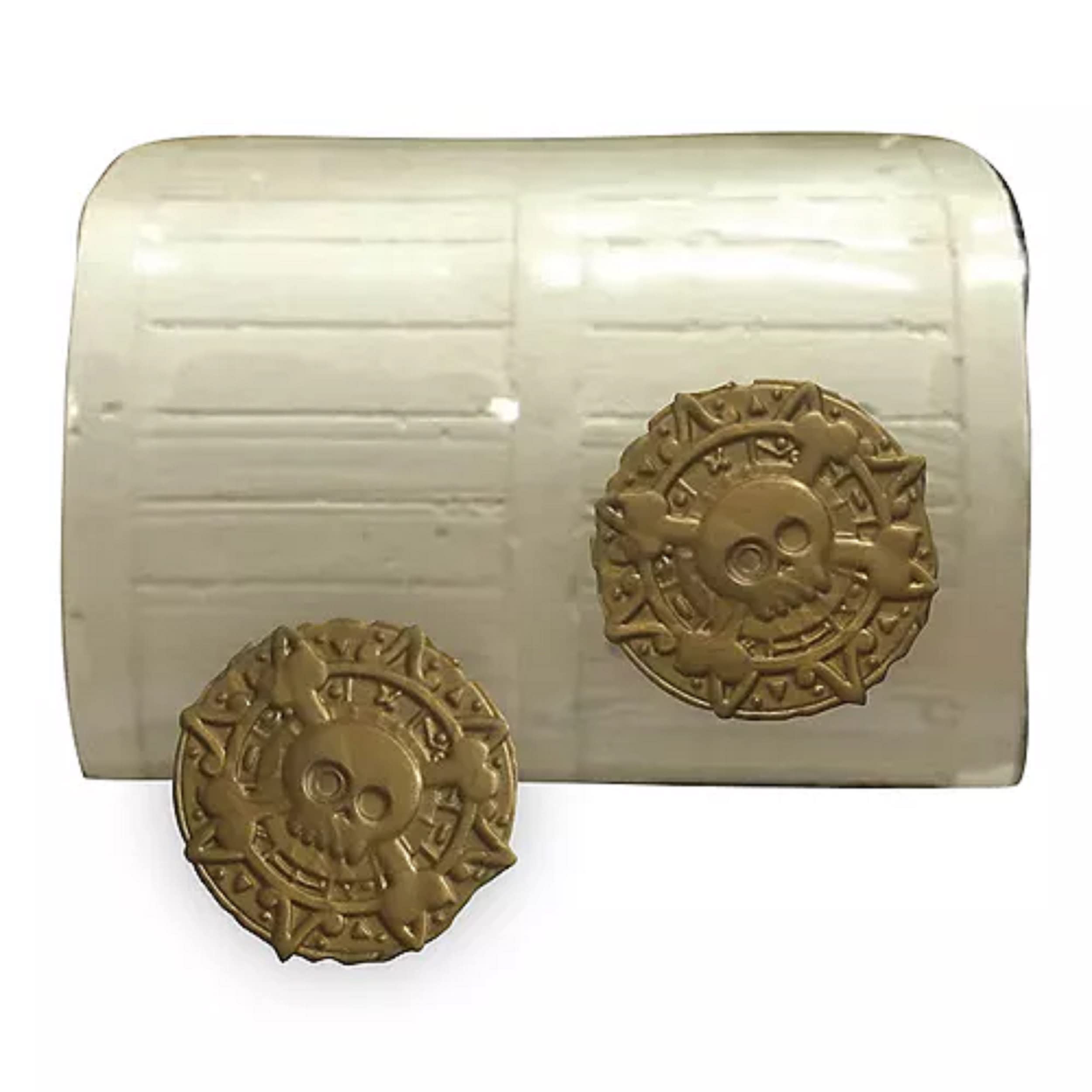 Juego de recuerdo de excavación de pecho pirata, blanco, 1 juego
