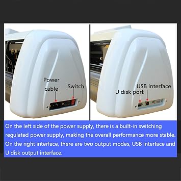 Vinyl Cutter with Stand, Sticker Plotter Printer Machine, Digital Controls, Graphic Sign Maker, Adjustable Double Spring, Pressure Wheel, for Business Advertise Craft