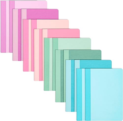 PAPERAGE Cuadernos pequeños de composición, paquete de 16, 60 páginas, 8 cubiertas de color con papel rayado con rayas universitarias, (pastel),