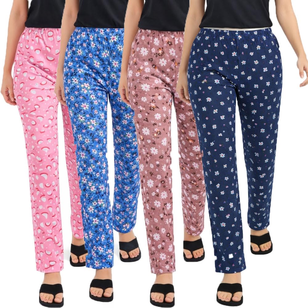 brand flex Women's Pyjama Pant For Women (Prints May Vary) Combo Pack Of 4-picture-25