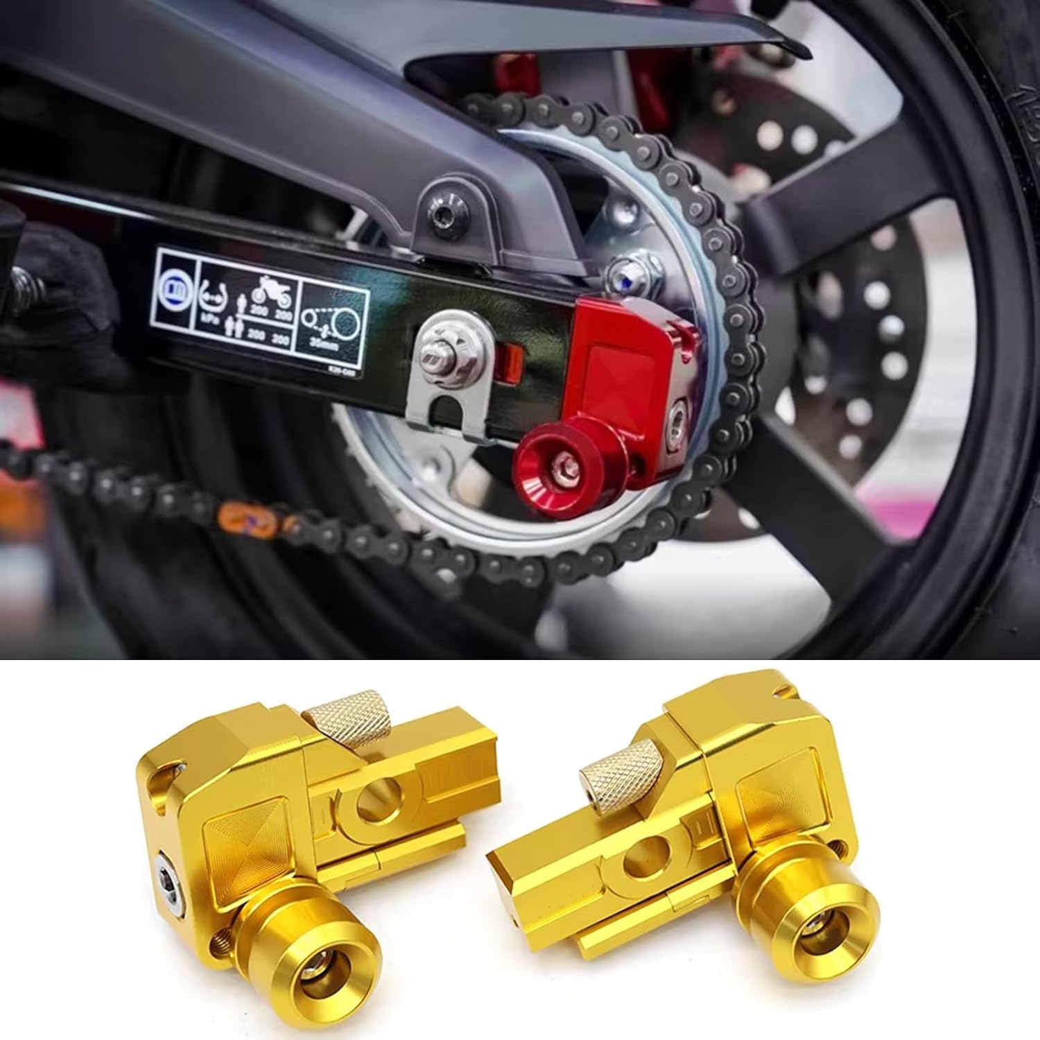 For 2025 DAX125 MSX125 GROM 125 MSX125SF CHAIN ADJUSTER Cotton Reels 2022 2023 2024 accessories dax125 msx125 grom 125 msx125sf (black)