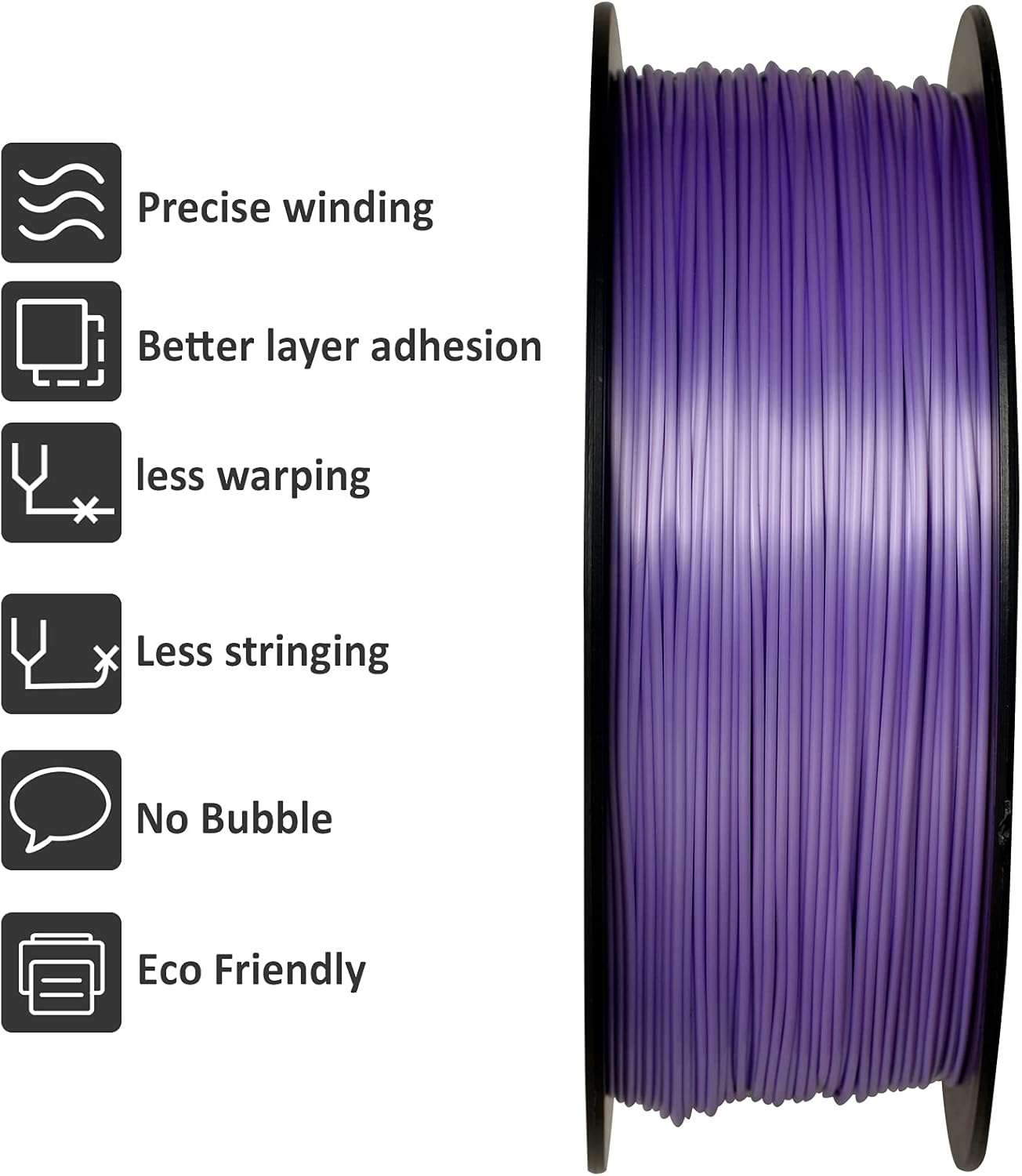 GIANTARM 3D Printer Filament 1kg,Silk Pink and Purple PLA Filament 1.75mm Dimensional Acuuracy +/-0.03mm,1080 Feet Per Roll,Vacuum Packaging