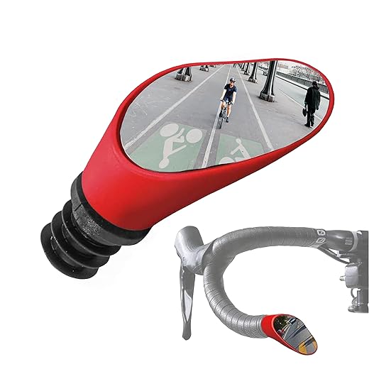 Sprintech Road Drop Bar Rearview Bike Mirror - Safety Bicycle Mirror - Single Dropbar