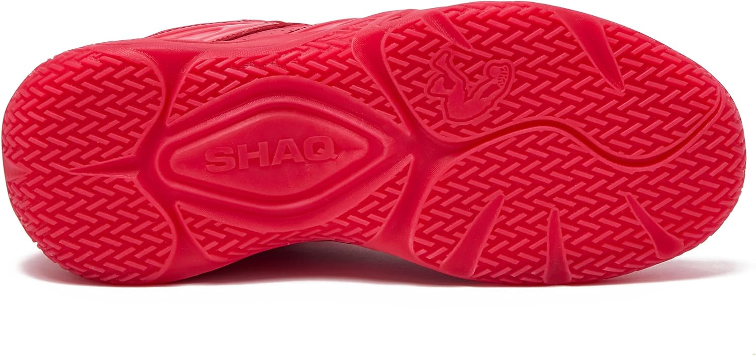 SHAQ Devastator High Top Basketball Shoes for Men, Indoor or Outdoor Court Basketball Mens Sneakers - Black, White, Green, Blue, Orange or Red Size 8 to 15