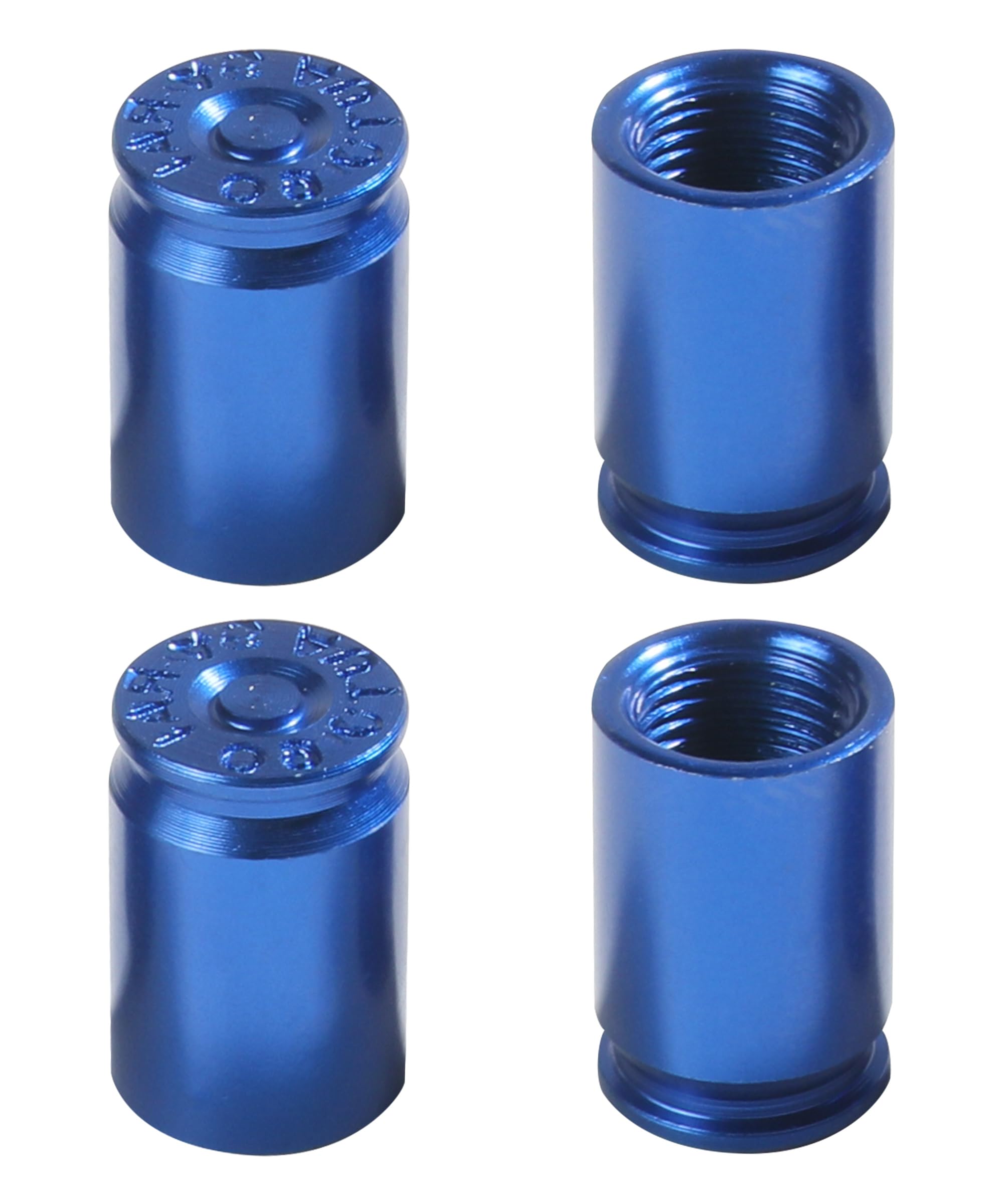 4PCS Tire Valve Caps,Valve Stem Caps,Car Accessories Tire Caps Aluminum Alloy Car Air Stem Cap,Tires Air Caps Cover,Tire Valve Stem Caps for Cars,SUV,Trucks, Motorcycles (Blue)