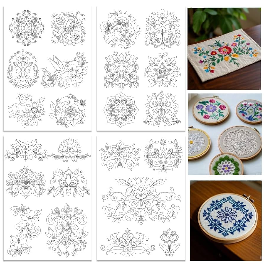 Amazon | ORIGACH A4サイズ 水に溶ける刺繍シート 刺繍に