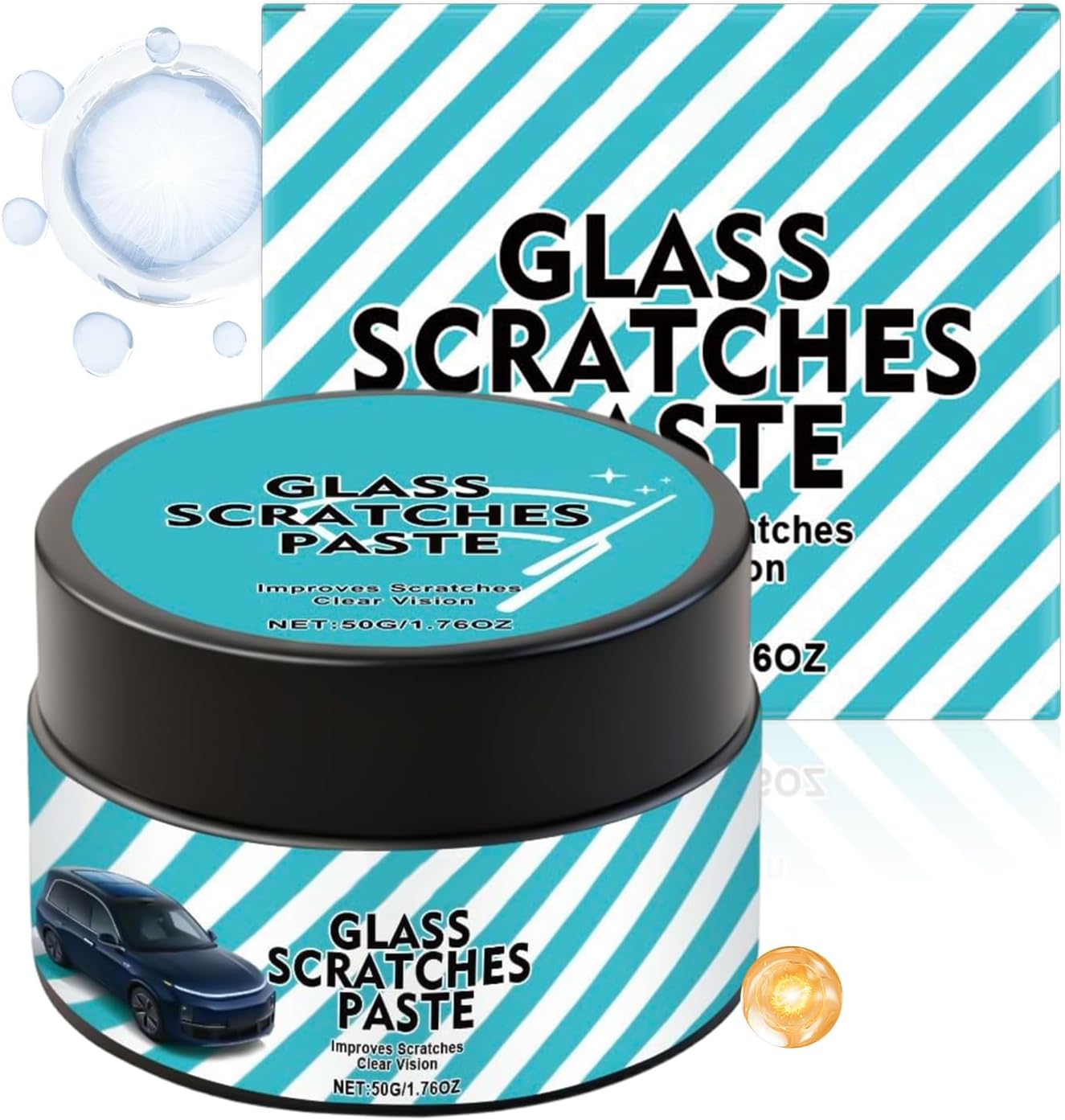 Car Scratch Remover - 50g Swirls Restoration Paste | Car Glass Scratch Removal,for Automotive Detailing Paint Correction Exterior Finish Care