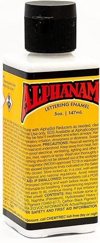 Miniatura 55 de Alphanamel Imitation Gold - Pintura esmaltada para rayas, pintura de letreros, letras, bellas artes, 36 colores, varios tamaños, 2.5 onzas azul