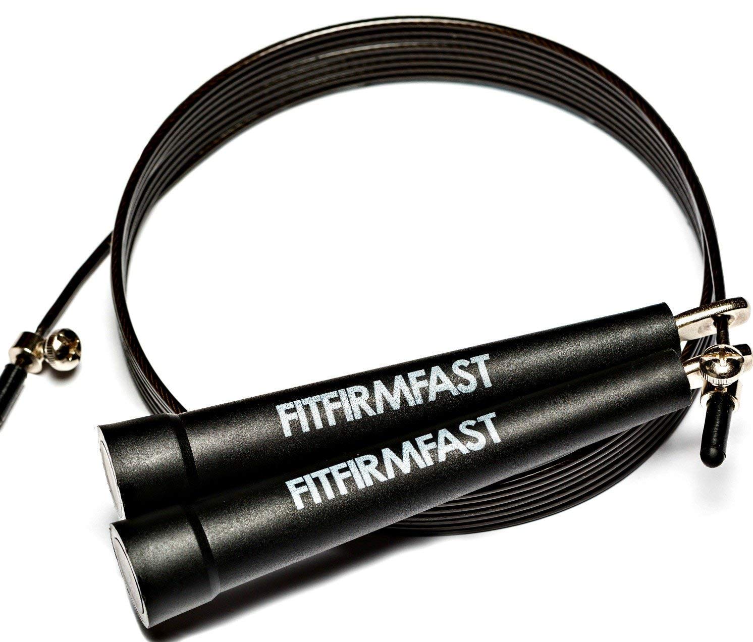 3NH® The Ultimate Crossfit Jump Rope By Fitfirmfast - - Adjustable - Best For Double Unders, Hiit, Wod, Speed, Fat Loss + Workout & Nutrition Program & Carry Case