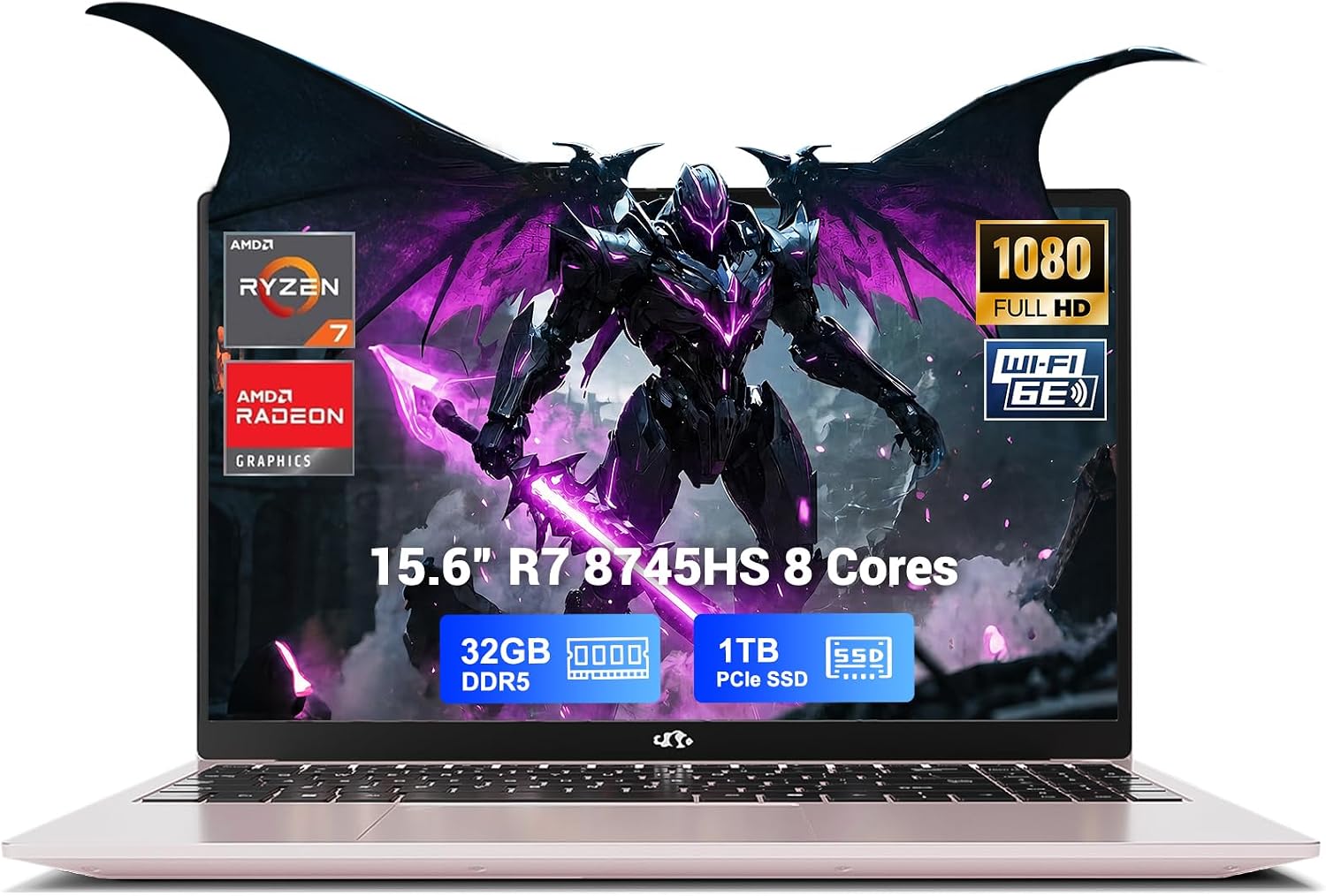 NIMO 15.6 AI Creator Laptop, 8-Core AMD Ryzen 7 8745HS (Renewed)