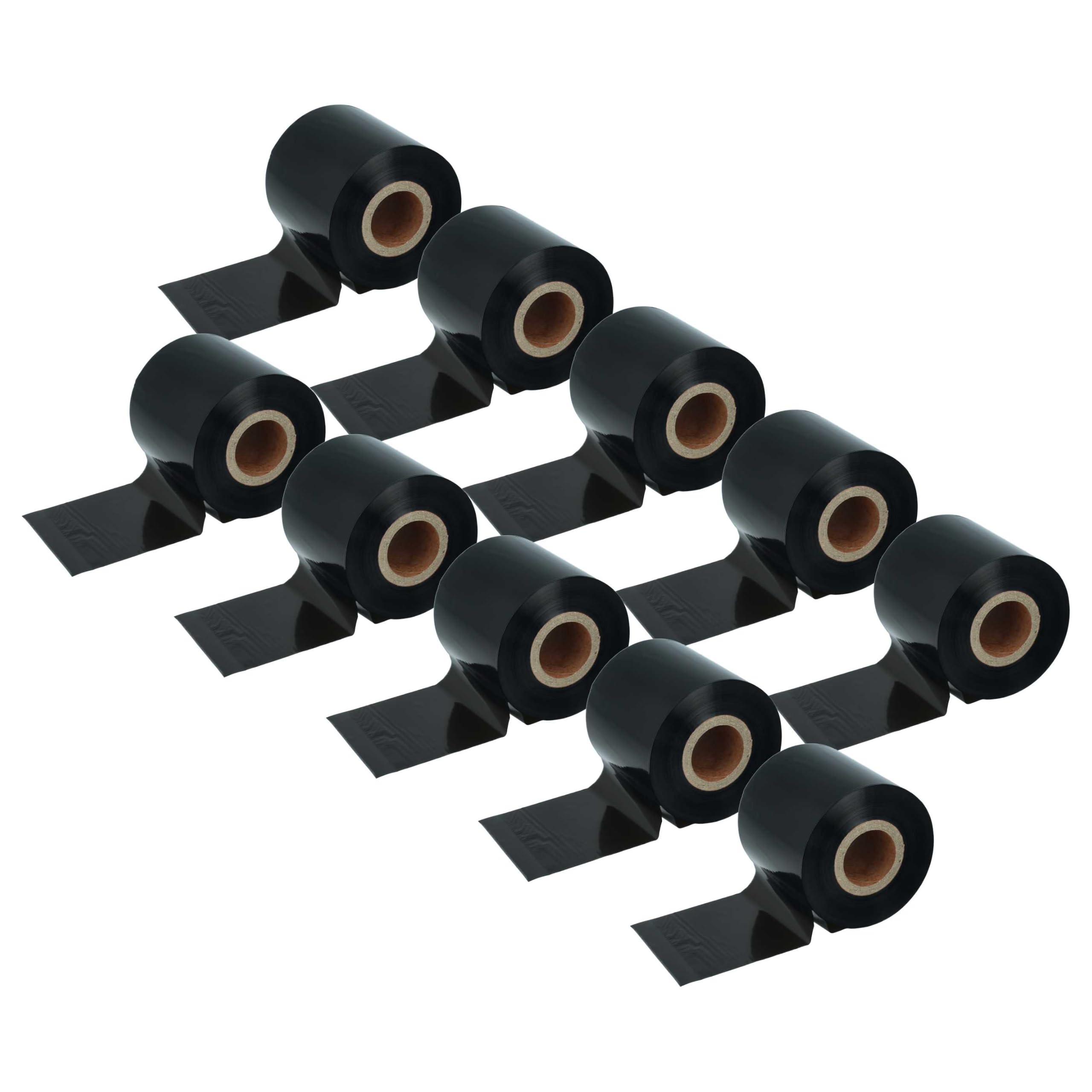 vhbw 10x nastro trasferimento termico compatibile con Bixolon Samsung SLP-TX400 etichettatrice, indelebile, 60mmx300m, cera/resina