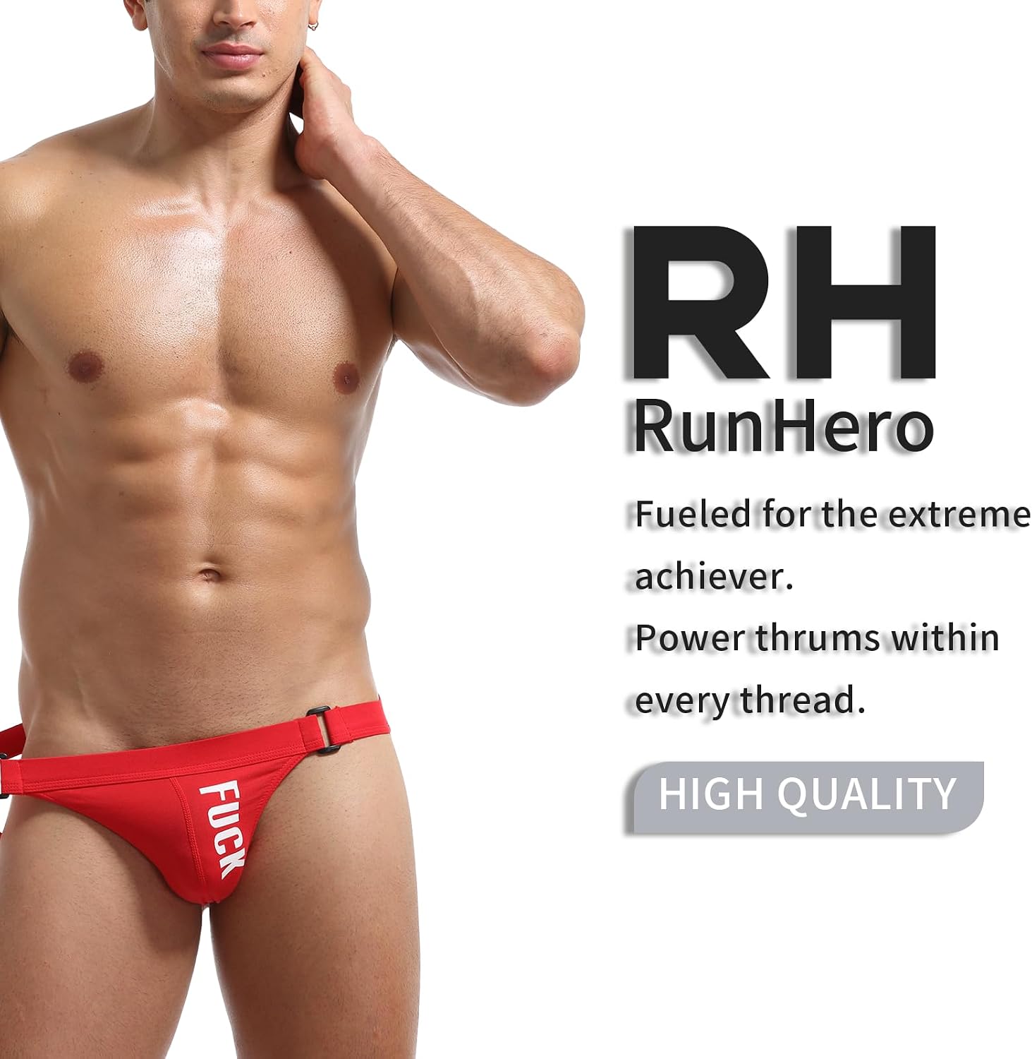 Jockstrap for Men Underwear, Low Rise Breathable Blend Sweat-Wicking Thong Athletic Supporter Jock Strap