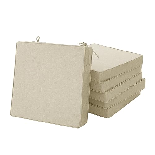 Outdoor Chair Cushions, Water-Resistant & Fade-Resistant, Patio Furniture Square Seat