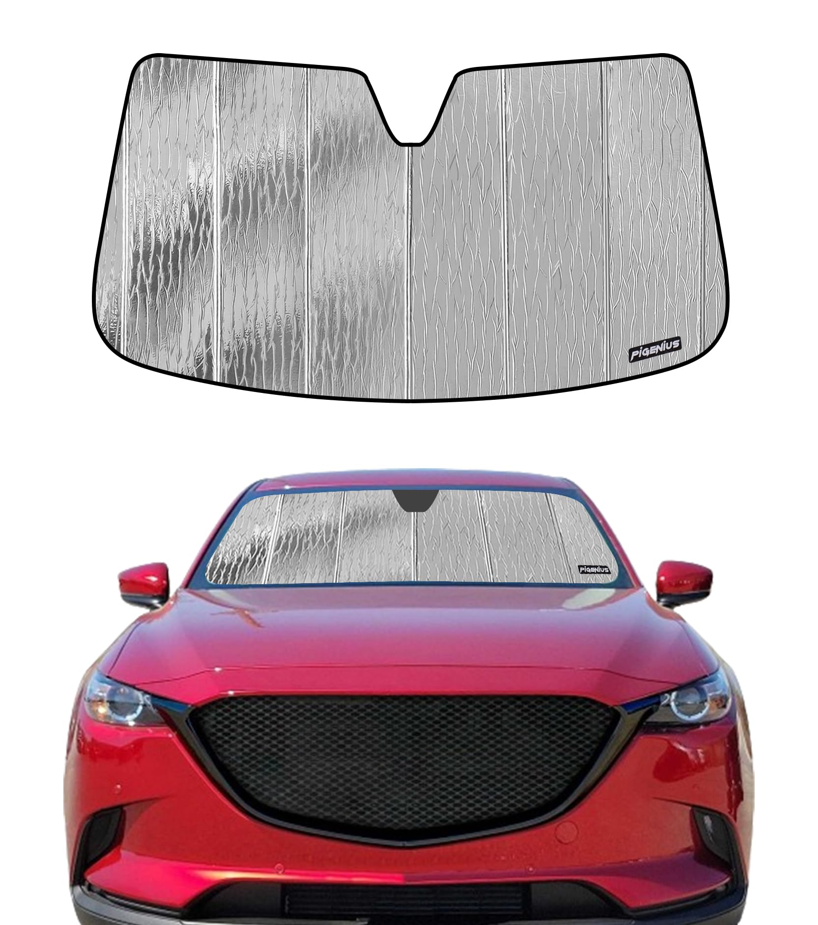 Pigenius Windshield Sunshade for Mazda CX-9 2016-2023 Without Sensor - AstraGuard