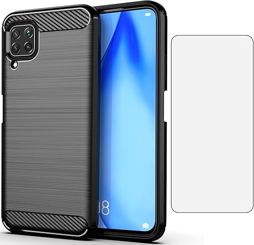 Miniatura 9 de Asuwish Funda para Huawei P40 Lite con protector de pantalla de vidrio templado y accesorios de celda, delgada TPU silicona protectora Hawaii Nova 6