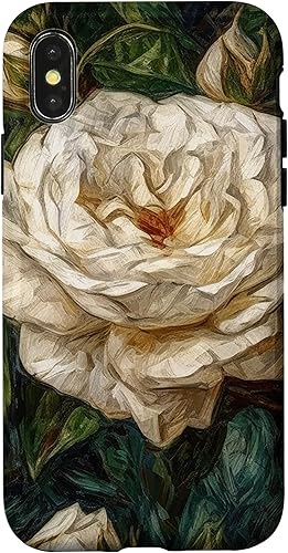 Vista 7 de Funda para iPhone 13 Van Gogh Art White Flower White Roses