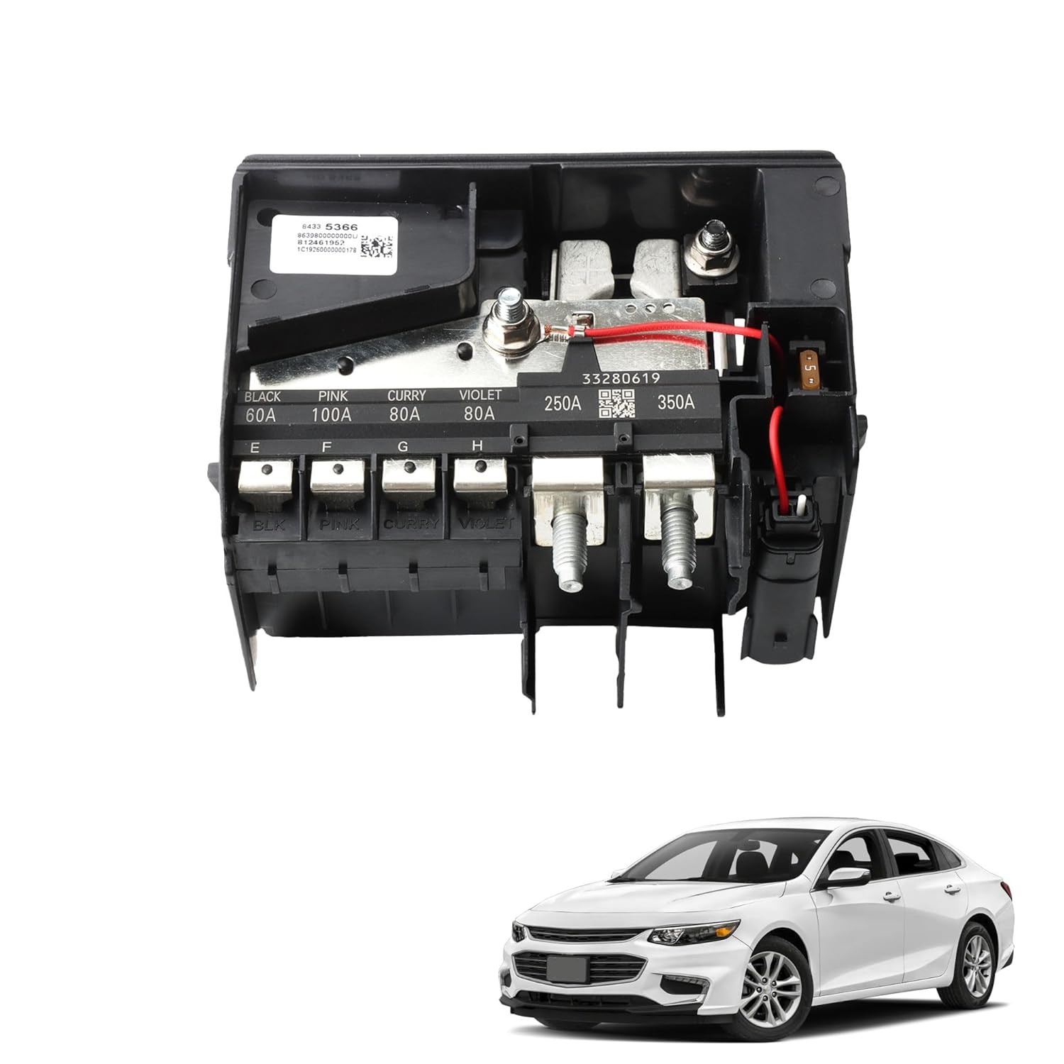 84131629 Battery Distribution Engine Compartment Fuse Block Fit for 2016-2024 Chevrolet Malibu 1.5L 2.0L Replaces# 84335366 23316249 84692223