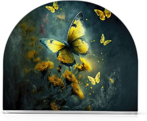 Acrylic Napkin Holder - PaperTowel Holder in Clear - Modern Decorative Guest Napkin Holder for Home Kitchen Dining Party Tables Restaurant