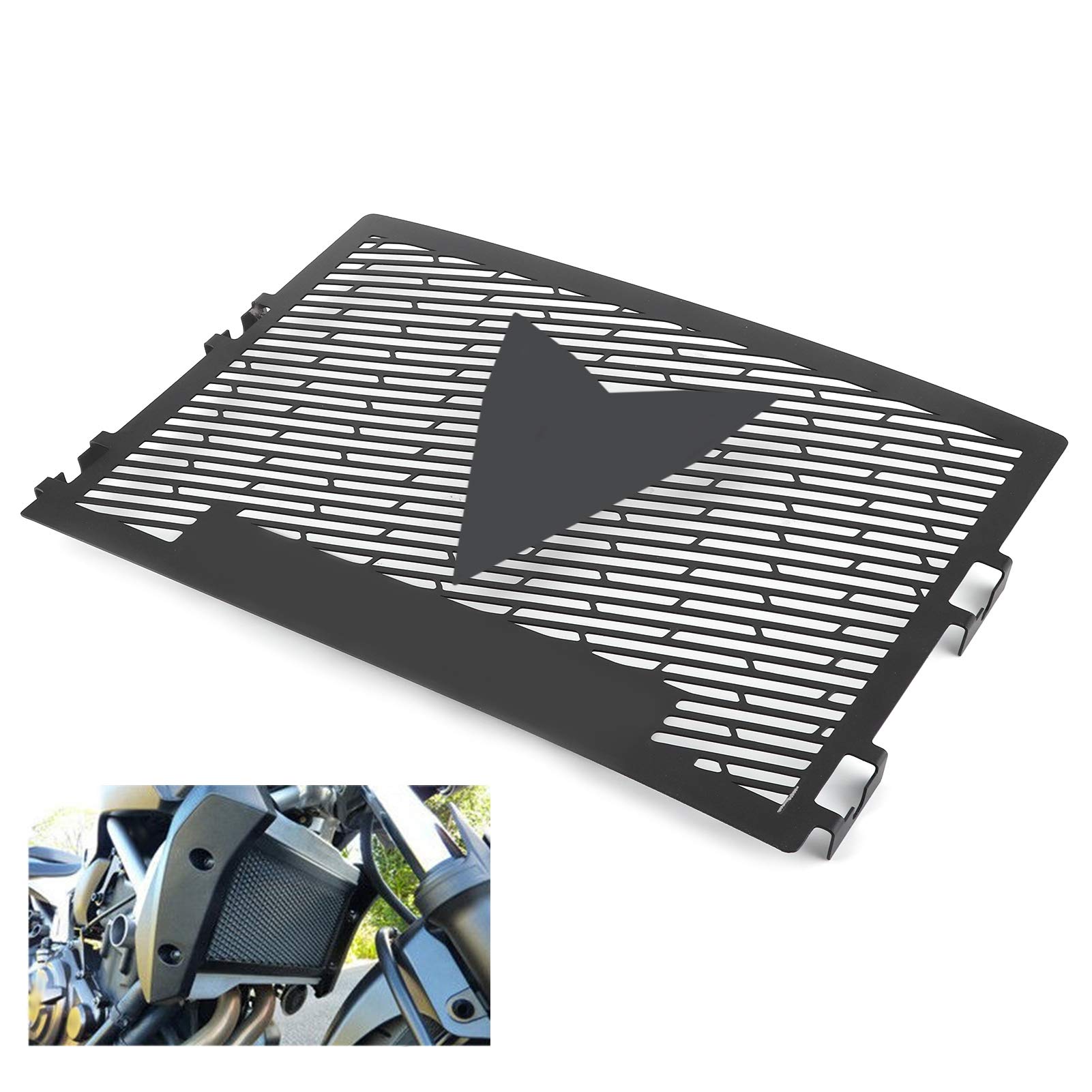 Protector de la Cubierta de la Rejilla del Radiador de Acero Inoxidable Piezas de la Motocicleta Se Adapta a MT-07 de Rendimiento del Material de Vida Inoxidable por el Radiador Previene la