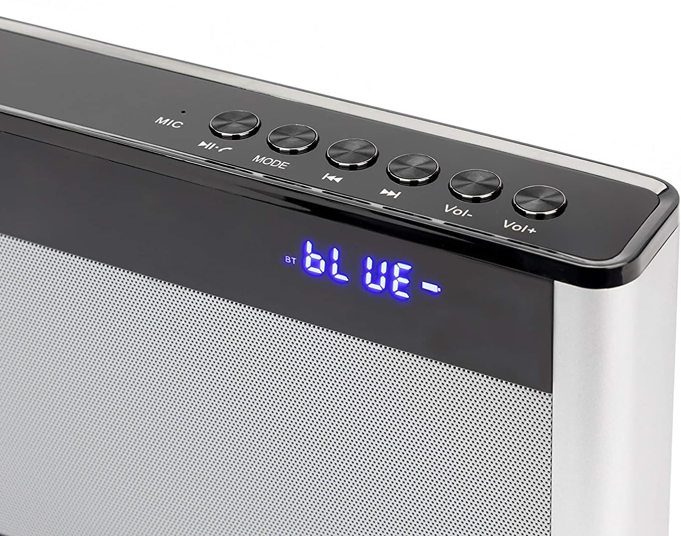 Reflexion Radio de Table FM AUX, Bluetooth, FM, USB Touche Sensitive Argent