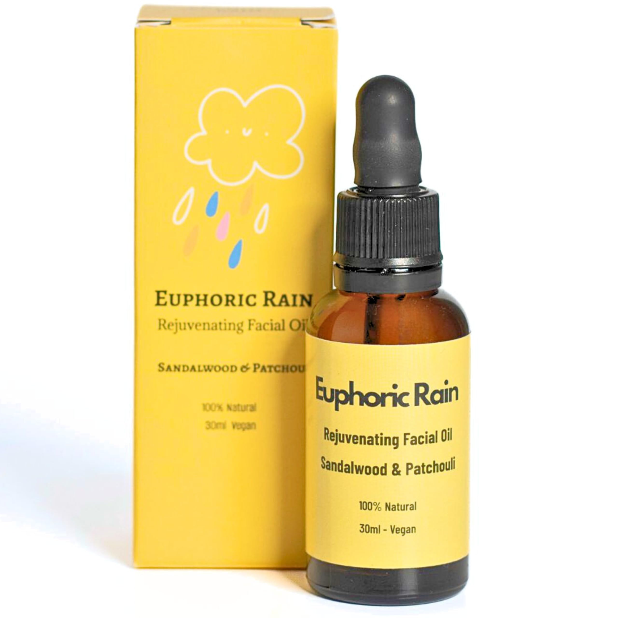 Euphoric Rain Facial Oil, Yellow, 30 ml (Pack of 1)