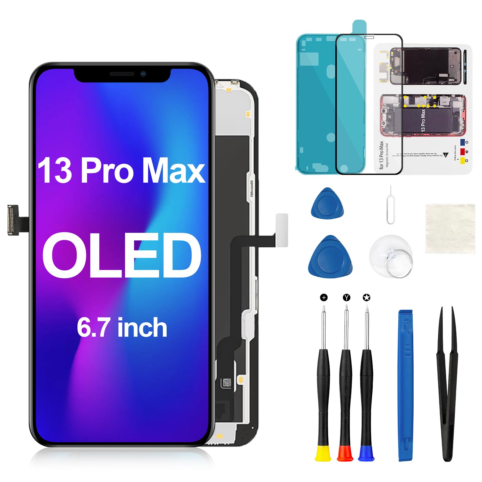 Amazon.com: OLED for iPhone 13 Pro Max Screen Replacement 6.7 inch