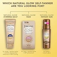 Vista 9 de Jergens Natural Glow +Loción corporal autobronceadora reafirmante, tono de piel claro a medio, hidratante bronceador sin sol con colágeno