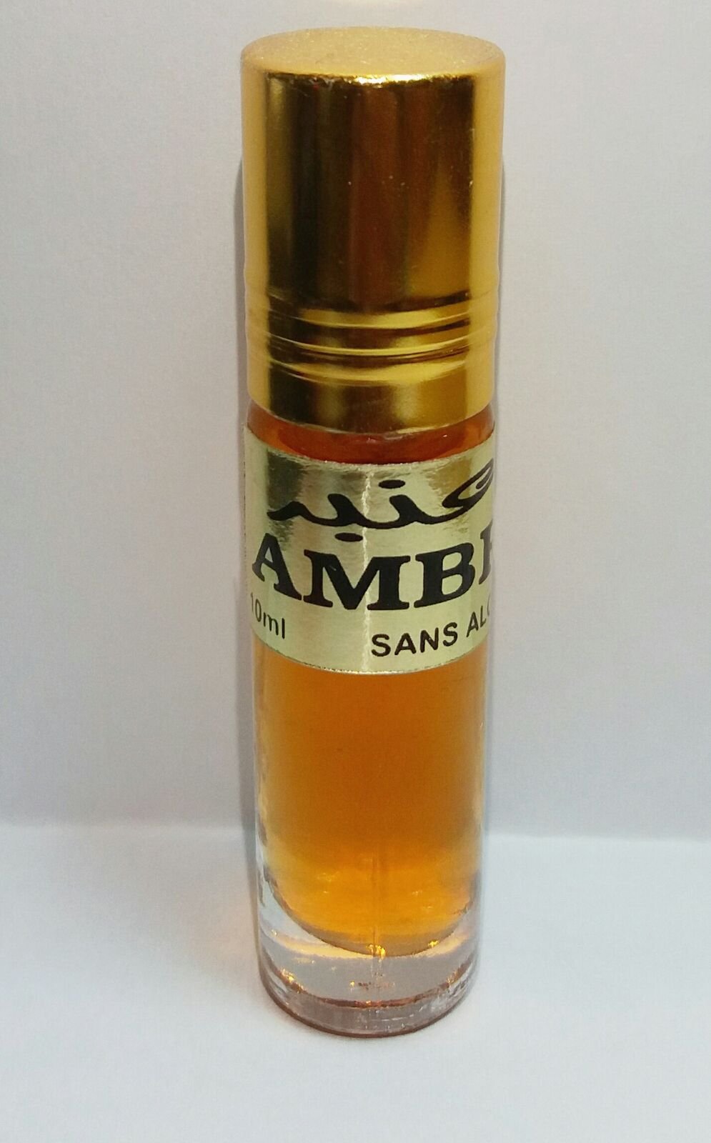 Amber aceite perfume sin alcohol - marroqui - 6 ml -botella cristal roll on.