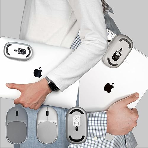 Miniatura 6 de ventaron Magnito Mouse - Ratón inalámbrico compacto para MacBook iPad portátil, magnético, Bluetooth, clics silenciosos, el mejor mouse de viaje,