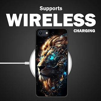 for iPhone 16e Case,Slim Shockproof TPU Soft Rubber Silicone Cover Phone Case for iPhone 16e,Cosmic Starry Lion