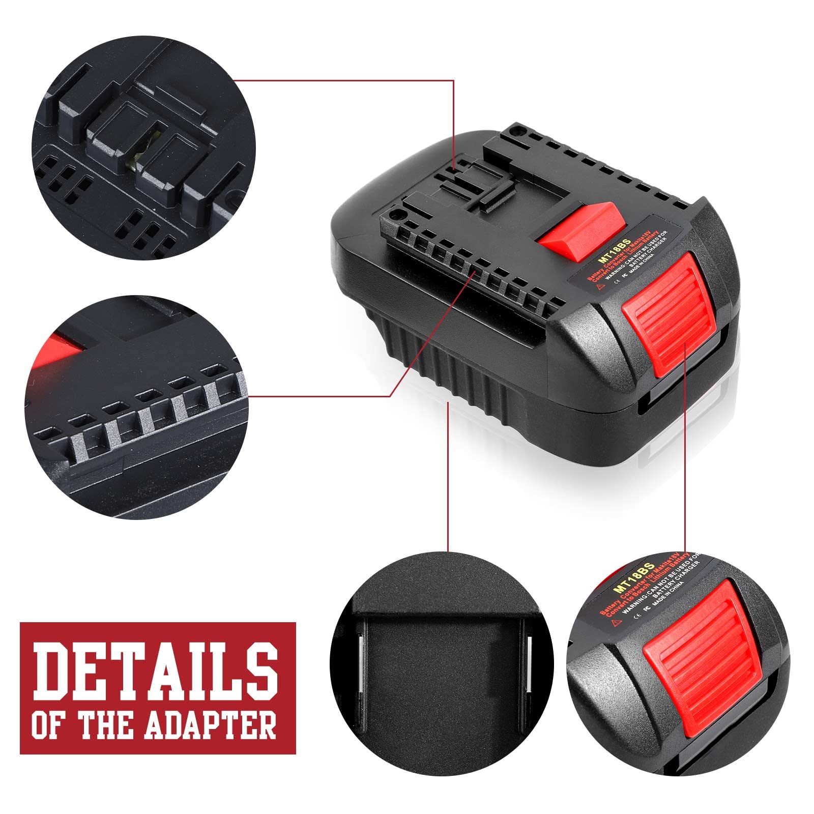 Adattatore DeWalt 18V/20V Or Milwaukee 18V Per BOSCH - Foto 6