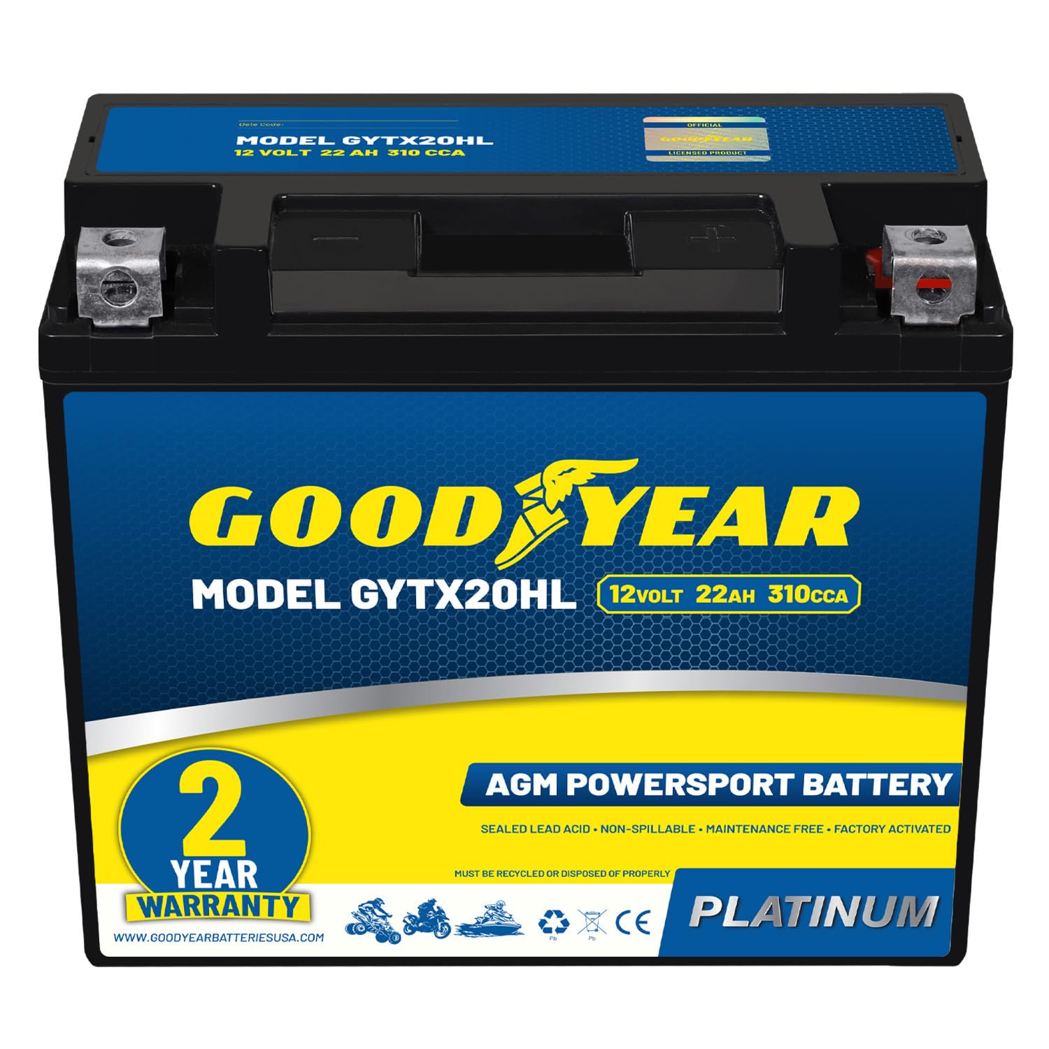 Goodyear GYTX20HL Battery