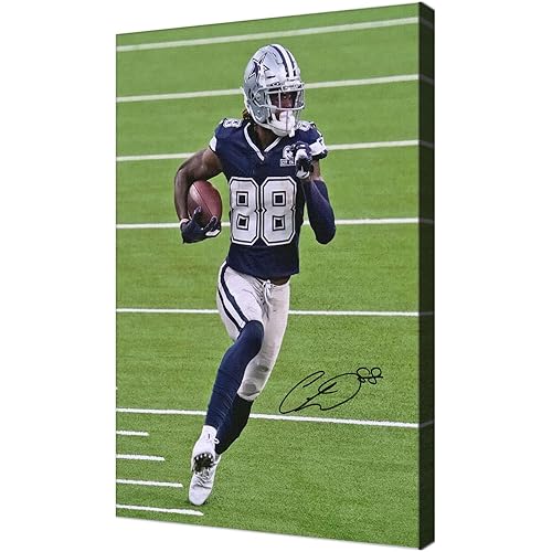 WHZKCYH American Football Sports Cowboy Poster For Kids Fun Teen Birthday Christmas Gifts CeeDee Lamb Rugby Star Posters Frames Canvas Wall Art Print Picture For Home Room Decor