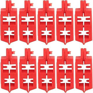 Circuit Breaker Lockout, PA Nylon Energy Isolation Safety Snap On Breaker Lock Out Device, 10 PCS Universal Single and Multi Pole Breakers Lockout for Power Isolation Area