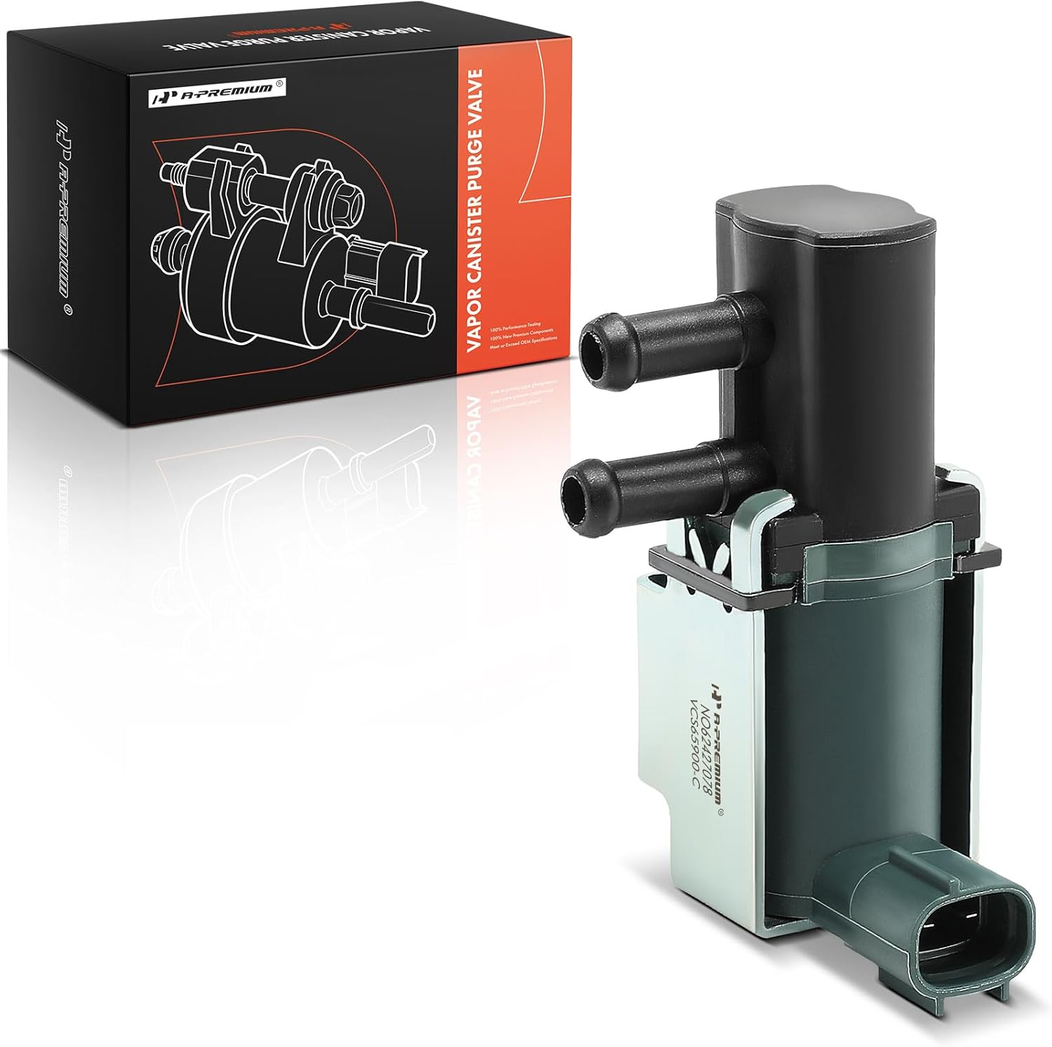 A-Premium Vapor Canister Purge Solenoid Valve Compatible with Mitsubishi Montero 2001-2002, Montero Sport 2001-2004, 3.0L 3.5L, Replace# 1362002190, MR507579