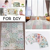 Vista 3 de Juego de 8 piezas de retales de tela de animales, tela precortada para costura artesanal, 18 x 22 pulgadas