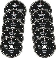 Vista 24 de Stadea SBD105C - Hoja de sierra de diamante de 7 pulgadas de corte continuo turbo seco, corta granito cuarcita, compatible con amoladora, cortador