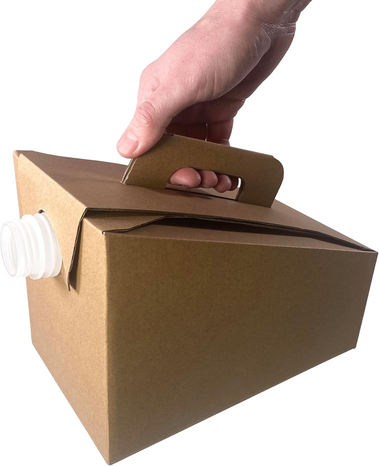 Disposable Coffee To Go Container for Catering Hot or Cold Beverages; 10 Portable and Insulated 96 oz Carafe; Cardboard Coffee Box with Handle; Includes 100 Pack Plastic Stir Sticks