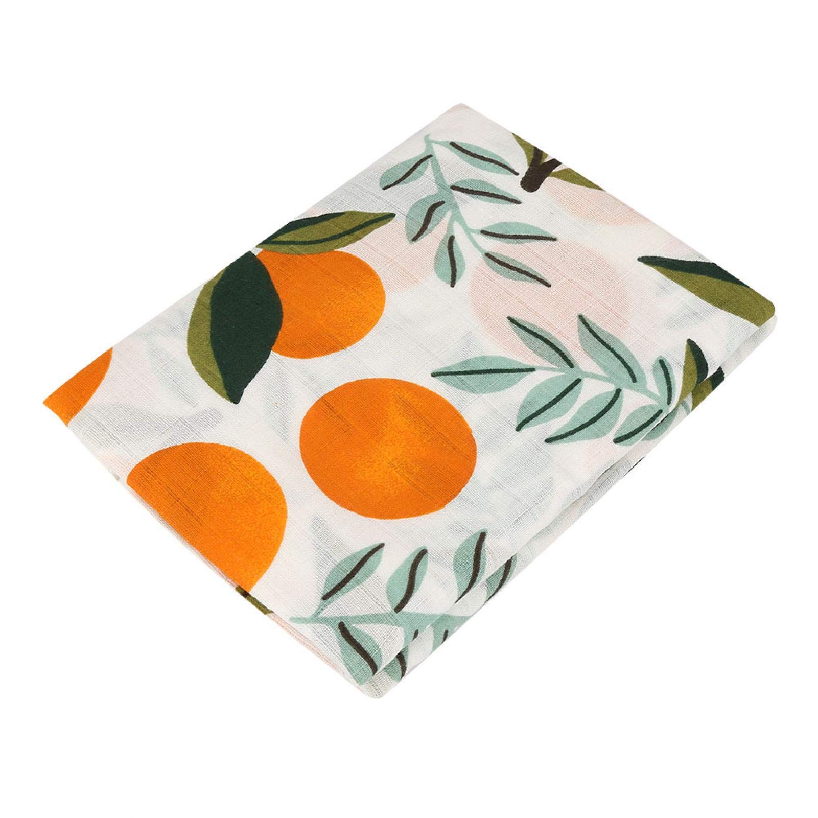 Effacer Orange Baby Cotton Blanket, Washable Baby Muslin Blanket Skin-Friendly For All Year Around For Bath Towel For Sleeping Blanket For Baby Swaddle(Orange)