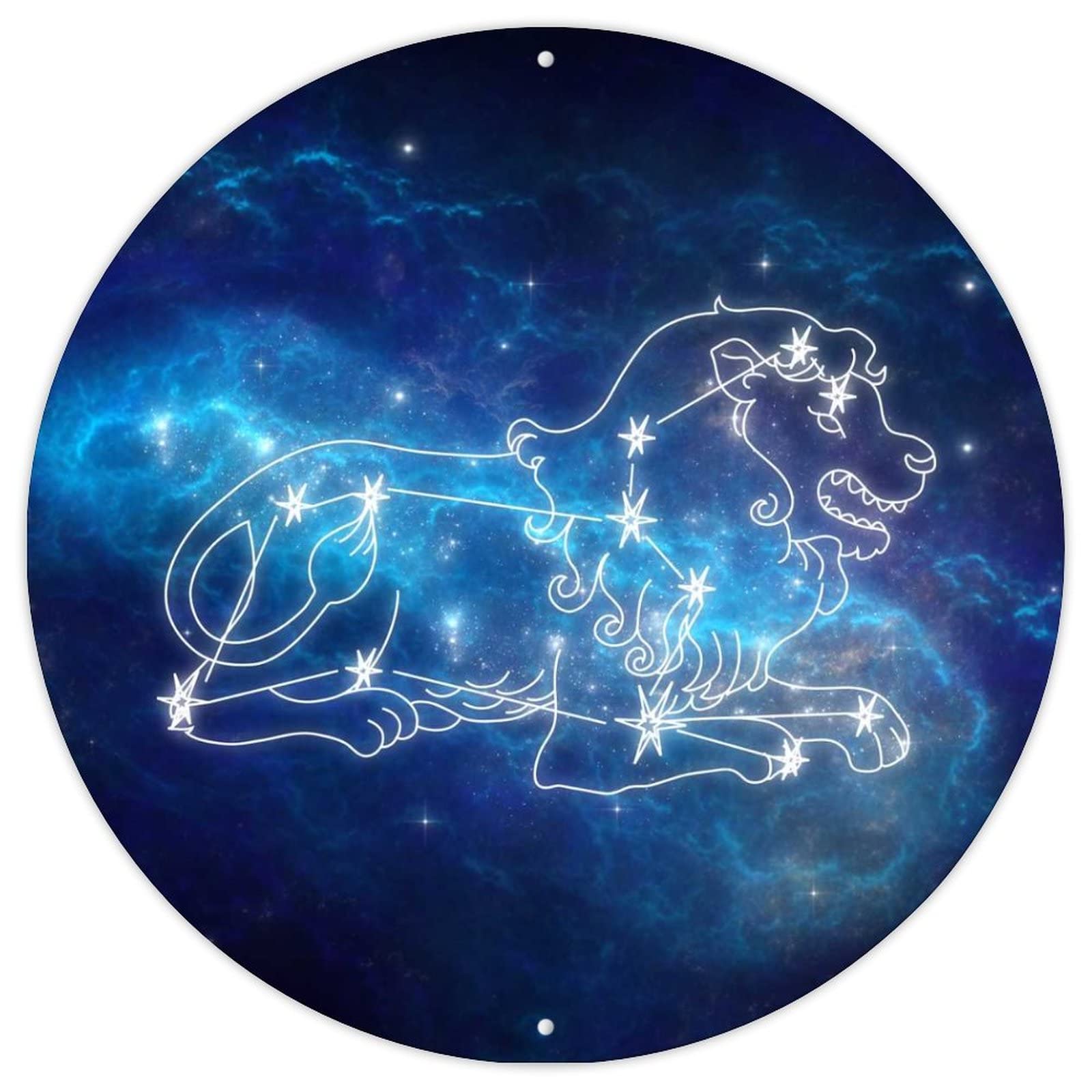Amazon.com: godblessign Blue Universe Leo Wall Art Decor