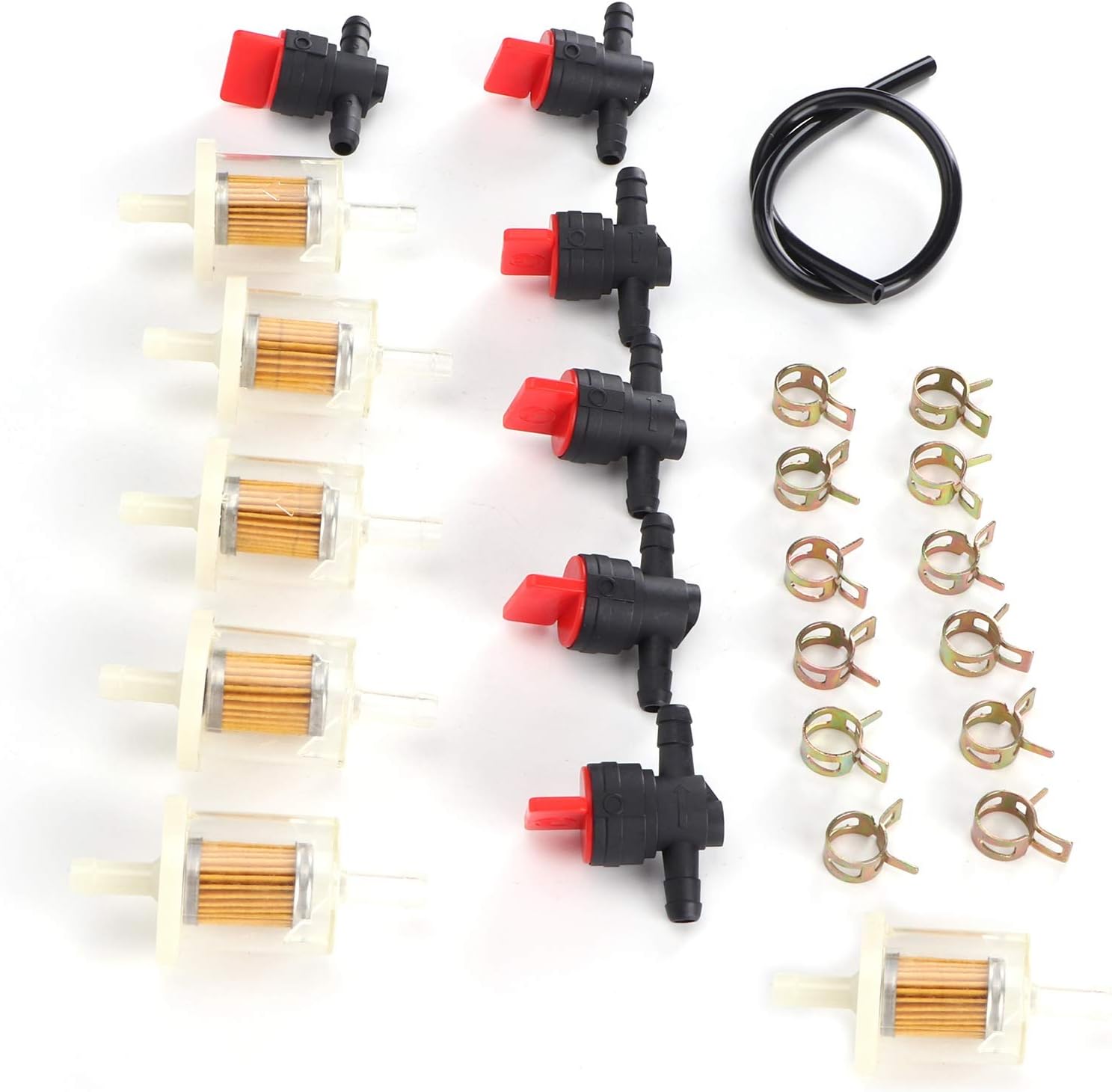 Honio Fuel Shut Off Valve, Firm Stable Lawn Mower Fuel Line for Garden