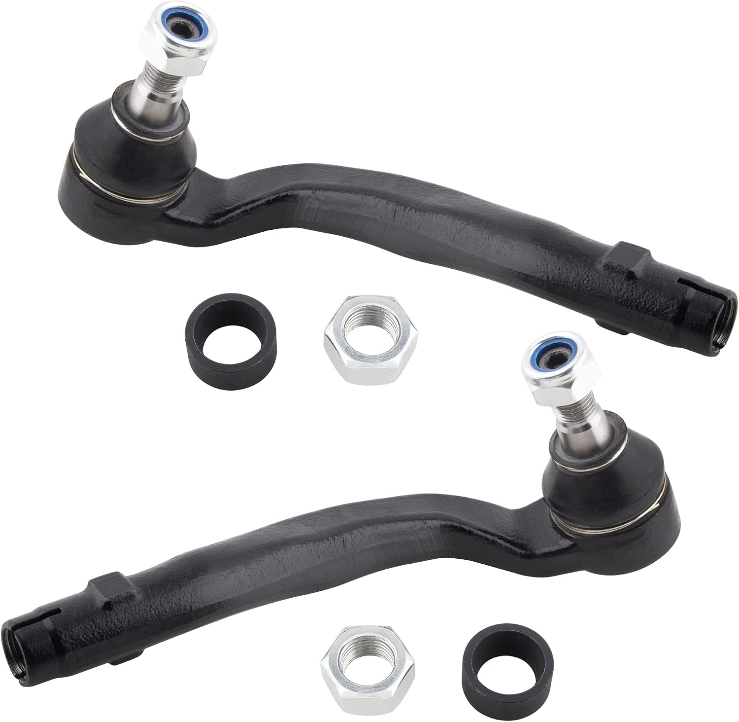 BOXI 4pc Front Inner & Outer Tie Rod Ends Fit for Mercedes-Benz Ml320 1998-2003 / Ml350 2003-2005 / Ml430 1999-2001 / Ml500 2002-2005 / Ml55 Amg 2000-2003 / EV80689 ES80690 ES80691