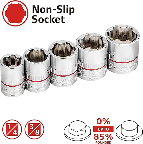 Miniatura 2 de Ingersoll Rand 752039 - Juego de llaves de vaso antideslizantes (9 piezas)