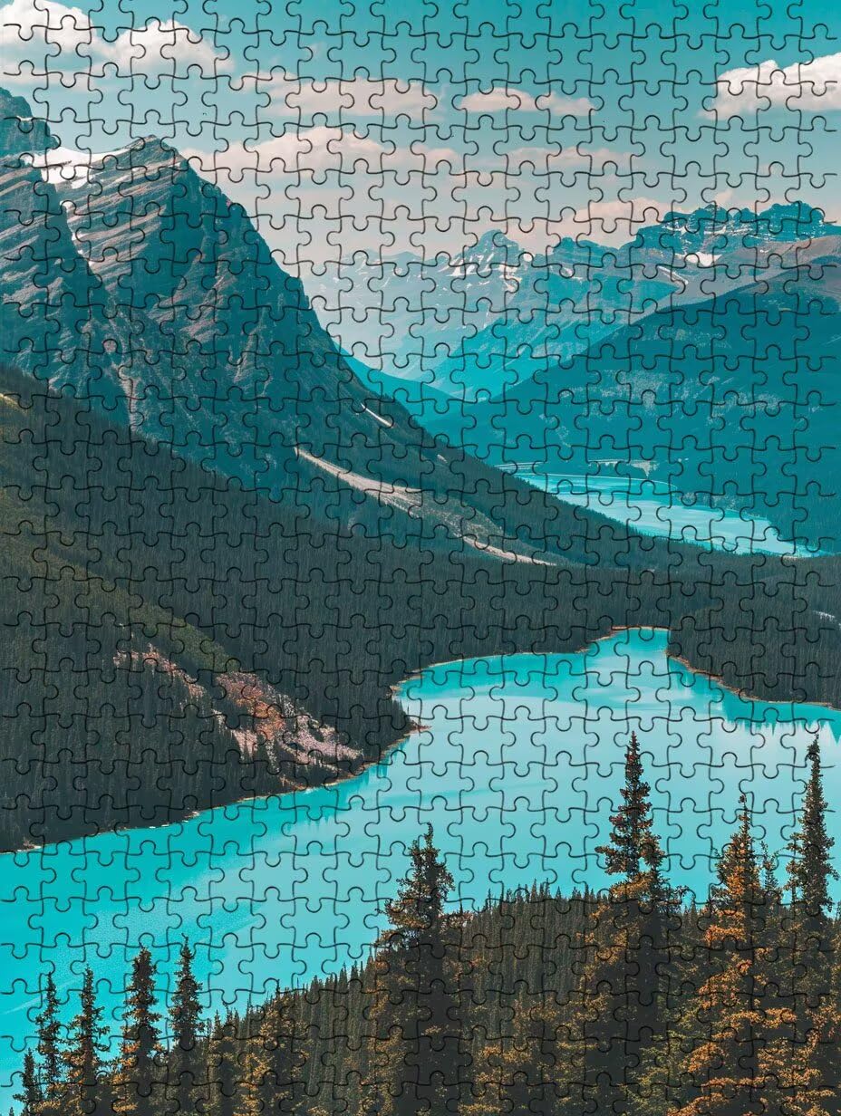 Puzzle 6000 Teile, Den Blauen GrüNen See Puzzle Erwachsene 6000, Klassische Puzzles, Puzzlespiele für Die Ganze Familie, Mit Schöner Verpackung, Dekoration Puzzles und Geschenke FNKL3-617