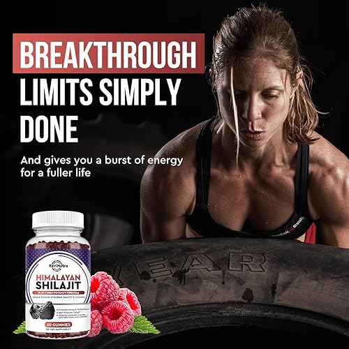 Miniatura 3 de Shilajit Gummies - Suplemento Shilajit orgánico del Himalaya Complejo 14 en 1 con aceite de semilla negra y mezcla de hierbas ayurvédicas, ácido