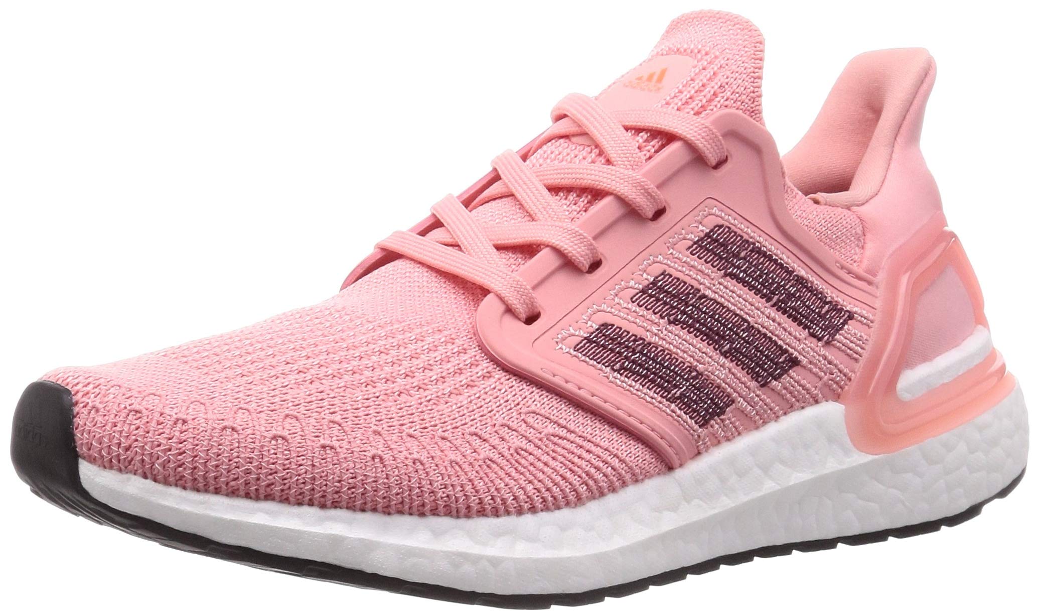 adidas Damskie buty do biegania Ultraboost 20 W, Różowy, glory pink (róż glory), maroon (bordowy), signal coral (koralowy signal), 37 1/3 EU