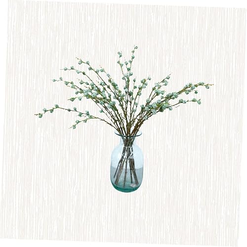 Miniatura 4 de ARTIBETTER Decoración de frutas, planta artificial, árbol de eucalipto sintético, tallos de algodón falso, eucalipto artificial, tallos de